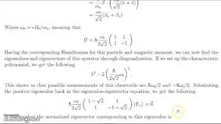 Standard 3.1 Time Independent Hamiltonian