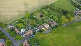 Upware village drone panoramic