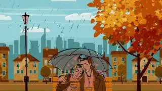 Rain Rain Go Away - Comfortable winter for children's sleep  | Animated video 2025