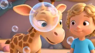 O Filhote de Girafa Adormecido N&atilde;o Viu a Borboleta | Can&ccedil;&atilde;o Divertida | Cantigas para Crian&ccedil;as