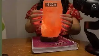 ASMR Relaxing Himalayan Salt Lamp Scratching☺️✨