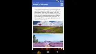 NestedScrollViews in Android