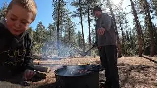 Campfire Breakfast a Pike National Forest, Colorado. #vlog #camping #hiking #cooking