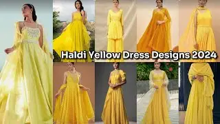 Haldi Yellow Dress Designs 2024 |  Latest Party Wear Haldi Dress Design | Yellow Kurti@AS_videoeditor