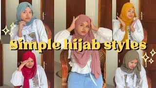 ✨ Simple ഹിജാബ് styles🧕🤍പിന്നില്ലാതെ എങ്ങനെ hijab ചെയ്യാം || tutorial || Malayalam 