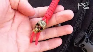 Paracord skull beads for keychain - &laquo;Paracord&Bead&raquo;