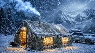 SNOWY MOUNTAINS | WINTER CAMPING IN A WARM TENT