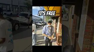 I Felt Bad And Gave Him A Free Hotdog.   # hotdog #sabrett #foodspot