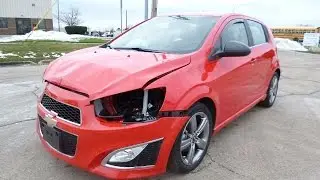 2014 Chevy Chevrolet Sonic RS turbo repairable salvage car for sale by Rebuiltcars