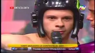 COMBATE Mario Hart le Dice Payaso al Jefe 02/09/13