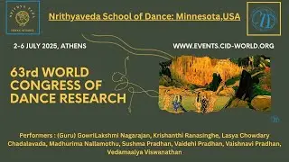 Nrithyaveda School of Dance- USA International Dance council- 63rd World Congress of Dance Research