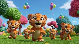 The Happy Tiger Cubs&rsquo; Day at the Park 🐯🌳 | Cute Animal Cartoon Story for Kids
