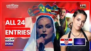 Dora 2026: All 24 Entries - RECAP | CROATIA 🇭🇷 EUROVISION SONG CONTEST 2026 🎶😍 #esc2026