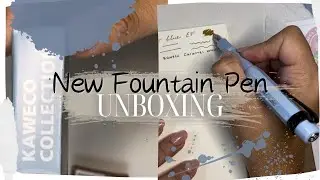 new fountain pen! yoseka stationery | kaweco sport collections mellow blue unboxing