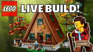 🔴 LEGO A-Frame Cabin Live Build!