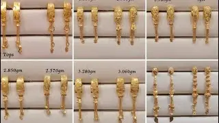 Последние золотые серьги 😍😍с утяжелителем || Золотые топы || Золотые серьги латкан || Бали и топы...