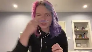 Asmr drawing on your face + spit painting *fast and aggressive *