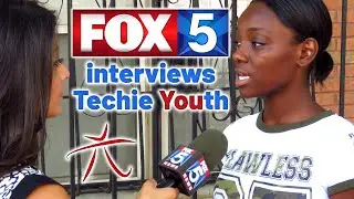 🦊5️ Fox 5 News interviews Techie Youth participants and staff at our Bushwick, Brooklyn facility