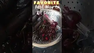 Cherry life hack : Cherry Pit : Easy way of pitting cherries : shorts
