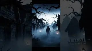 Village at night  with dense fog #horror #terrifyingtales #horrorfilm #creepy #horrorstation