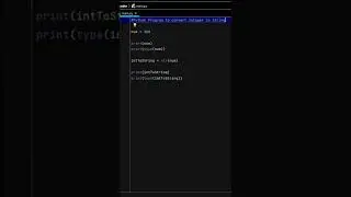 Python Program to Convert Integer to String 👍😉 