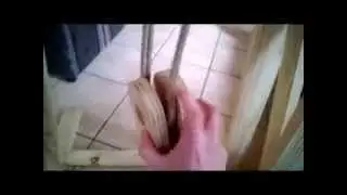 wooden geared lifting machine