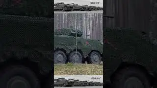 Simulation - NATO Troops Armored Vehicle Troops in Lithuanian Forest