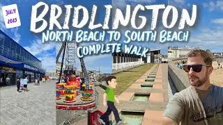 Is it easy to walk from North Beach to South Beach in Bridlington? -  Let's walk it 😁🚶‍♂️⛱️🌞🍦🏴‍☠️🍟