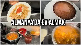 Almanya’da ev almak günlük vlog mutfak çok kolay harika yemekler ￼