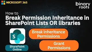 How to Break Permission Inheritance in SharePoint Lists OR libraries | Step-by-Step Tutorial