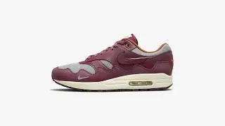 Patta x NIKE Air Max 1 'Night Maroon'