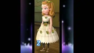 Sofia vs Amber in 10 different dresses #shorts#sofiathefirst