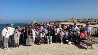 SHALOM from CAESAREA 🖖🏽 And it begins&hellip; First stop: Caesarea 🇮🇱 next stop to Mt Carmel, Elijah&rsquo;s