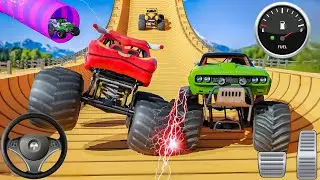 Mega Ramp Challenge! 🤯 Super Crazy GT Monster Truck RacingStunts |Android Gameplay