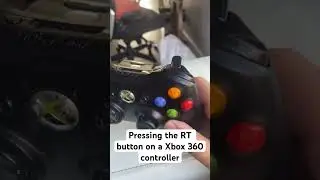 Pressing the RT button on a Xbox 360 controller #xbox #xbox360 #controller #console