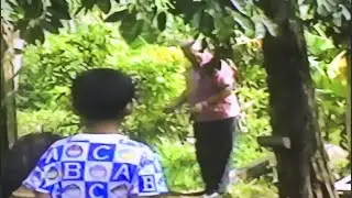 1994 Duyong Philippines. Father Pio an Italian priest based in the Philippines and his divining rod.