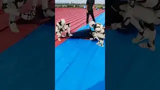 🤖 Robots Installing Roof with Precision! 😱⚡ #shortsfeed