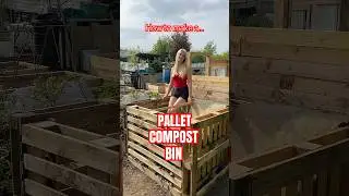 Easy DIY pallet compost bin #allotment #allotmentuk #gardeningtips
