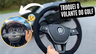 TROQUEI O VOLANTE DO MEU GOLF SPORTLINE !!