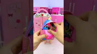 Satisfying With Unboxing Barbie Princess Wardrobe Toys, ASMR Video #shorts