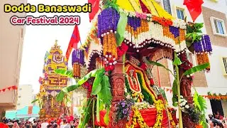 BANASWADI Car Festival 🛕 2024 | Biggest Festival in Bengaluru | Joy of Dodda Banaswadi | Anjaneya