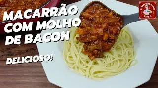✅ [PASSO A PASSO] RECEITA DE MACARR&Atilde;O COM MOLHO DE TOMATE E BACON.