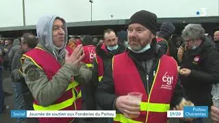 Ingrandes-sur-Vienne : rassemblement de soutien aux salari&eacute;s de la Fonderie Fonte