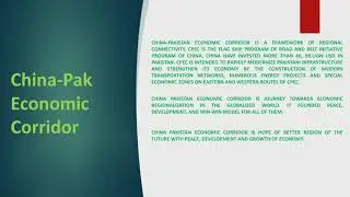 All about CPEC. Essay on CPEC for CSS PMS