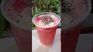 Special Non-Alcoholic Asian Drink with Guava, Tonic Water, Fermented Milk, Apple, and Quinoa Mix ...