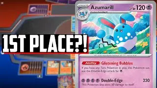 1ST PLACE Azumarill Deck HITS HARD! - (Pokemon TCG Live Deck List + Matches)