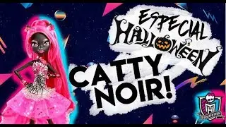 monster high catty noir especial halloween!! doll review revision español