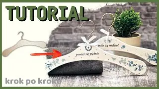Decoupage jajowe wieszaki - DIY tutorial
