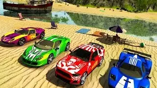 Floating Water Surfer Car Racing Game #Android GamePlay FHD #Car Games To Play #Racing Games