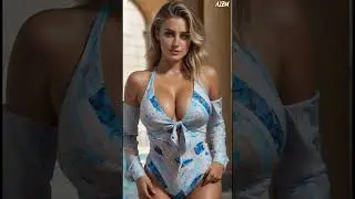 Photoshoot Bikini Model. Beautiful models with big breasts.